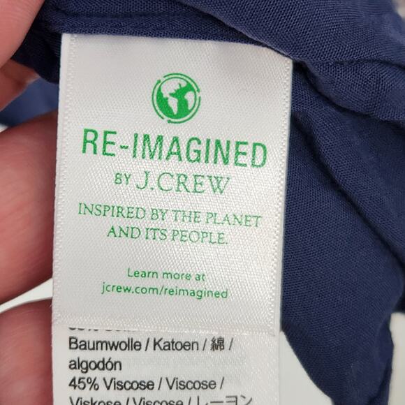 J. Crew Button-up Floral Mini Dress in Sunny Meadow Peasant Cottage-core Women M - Picture 7 of 14